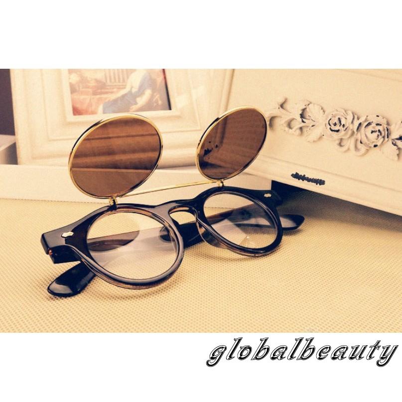 Kính mát 2 trong 1 phong cách cổ điển cho nam và nữ