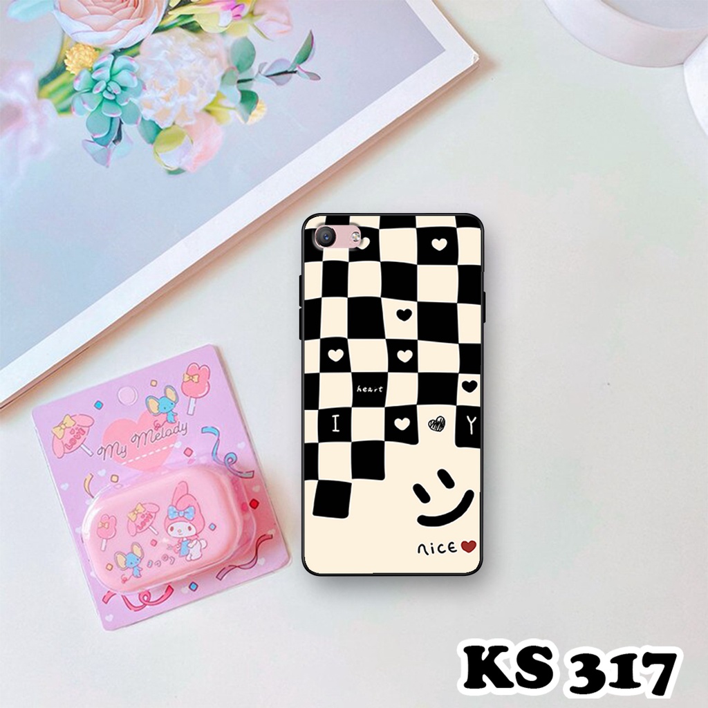 Ốp lưng Oppo F1s - Oppo A59 - Ốp in hình họa tiết caro - Chất liệu TPU siêu bền, sang trọng