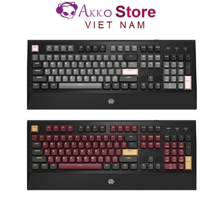 Bàn phím cơ AKKO MOJIKE GK1 Black Pink / RED