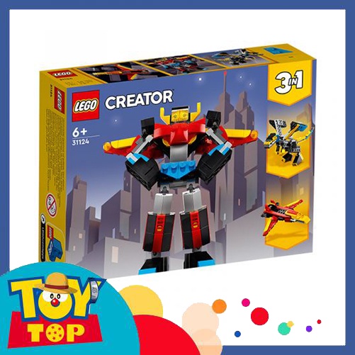 Đồ chơi lắp ráp creator siêu robot 3 in 1 xếp hình Lego 31124