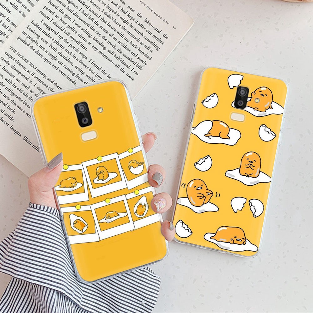 Ốp Điện Thoại Mềm Trong Suốt Hình Quả Trứng Lười Gudetama Tt109 Cho Samsung Galaxy J7 Plus Prime A72 F62 Pro Duo