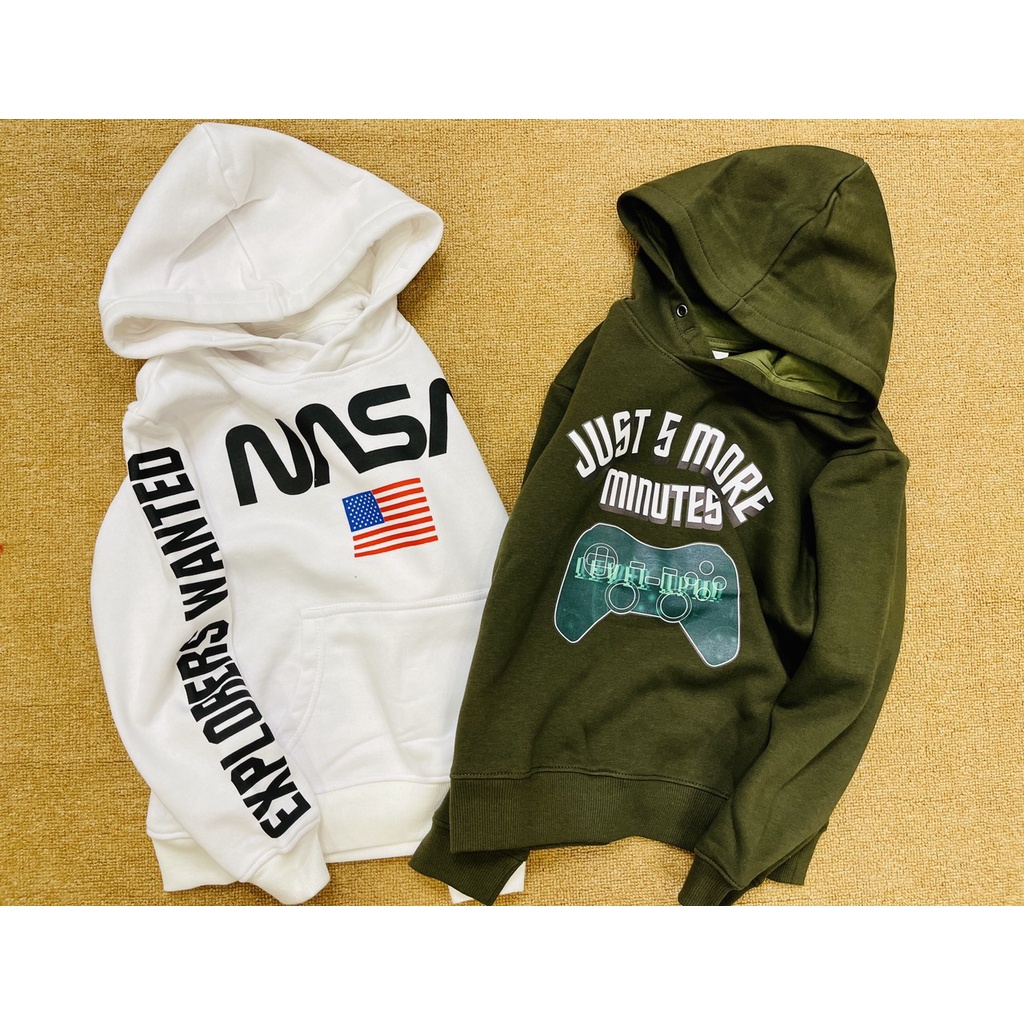 Áo hoodie Hờ&amp;M cho bé trai (23-43kg)