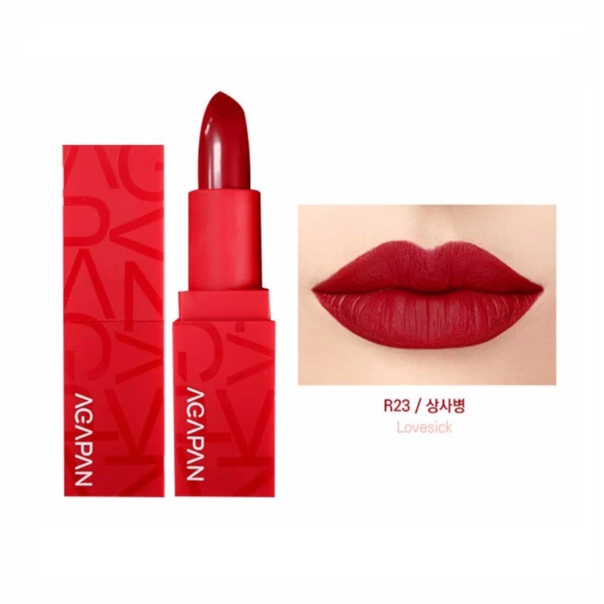 [Phiên Bản Giới Hạn] Son Thỏi Lì Agapan Pit A Pat Matte Red Limited Edition