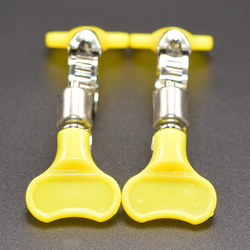Bộ 4 cái Cổ dê (vít-bolt) tay khóa cánh bướm loại 10-16mm (vàng)