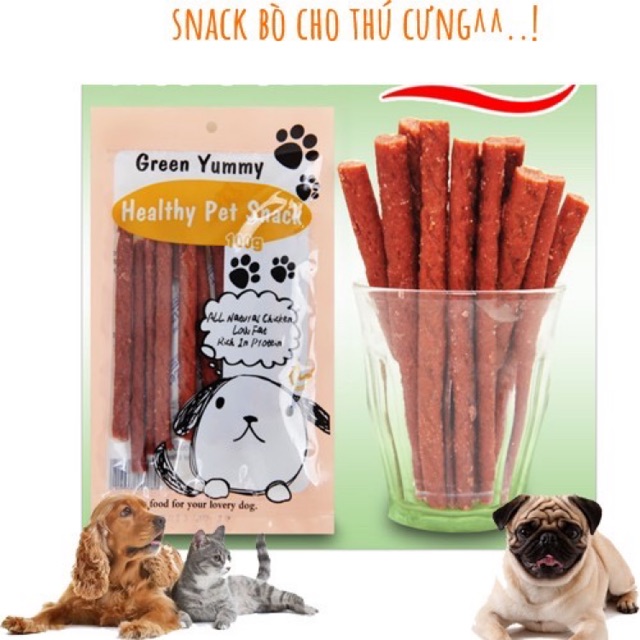 ❌Snack Yummy Chính Hãng Cho Thú Cưng🌈🐶