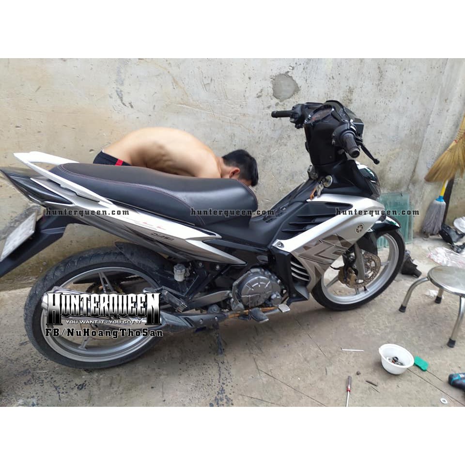 Tem rời Exciter 2011 - Chất liệu candy - LC 2017 bạc đen - Tùy chỉnh theo yêu cầu