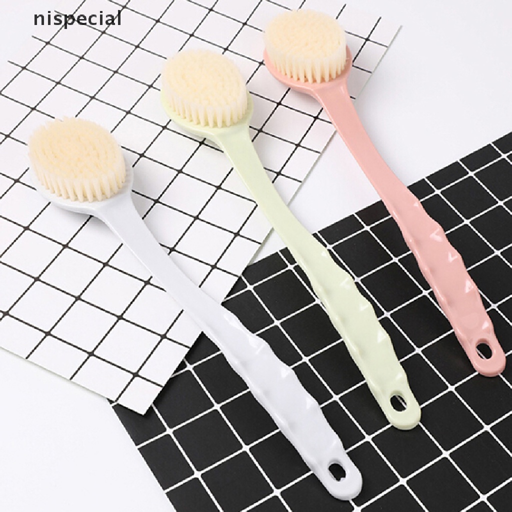 (Hàng Mới Về) Dụng Cụ Tẩy Tế Bào Chết Cơ Thể Cán Dài