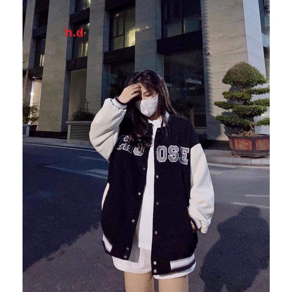 Áo bomber tay trắng Ose HD04
