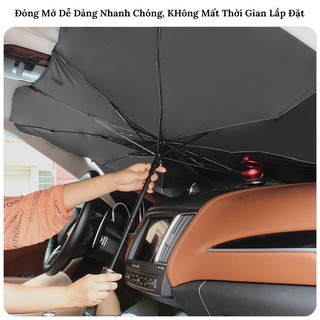 Dù Che Kính Lái Xe Hơi ,Ô Che Nắng Ô Tô Cao Cấp(Tặng BAO DA) - Chống Nắng, Bảo Vệ Nội Thất