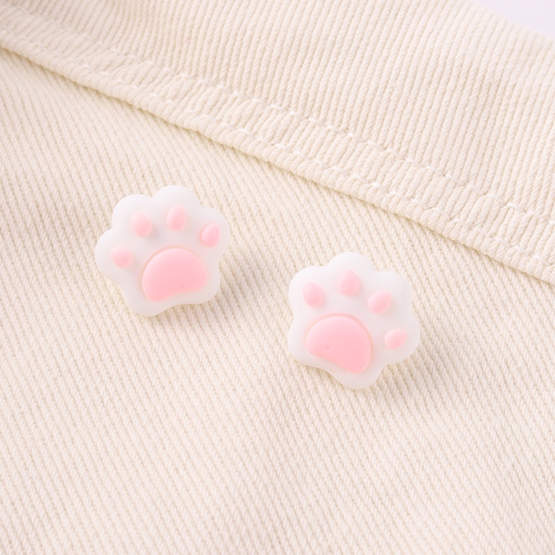Huy hiệu cài áo trang trí hình dấu chân thú cưng đáng yêu