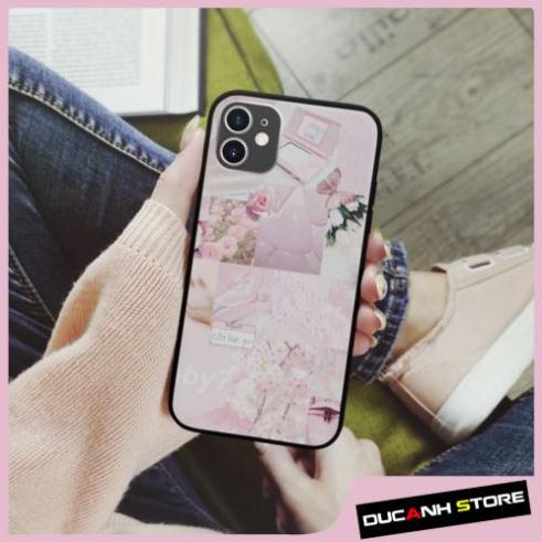 Ốp lưng iphone SAMSUNG hình Cắt Dán Màu Hồng Nhạt collage sang trọng  cho các dòng iPhone PAP20211086