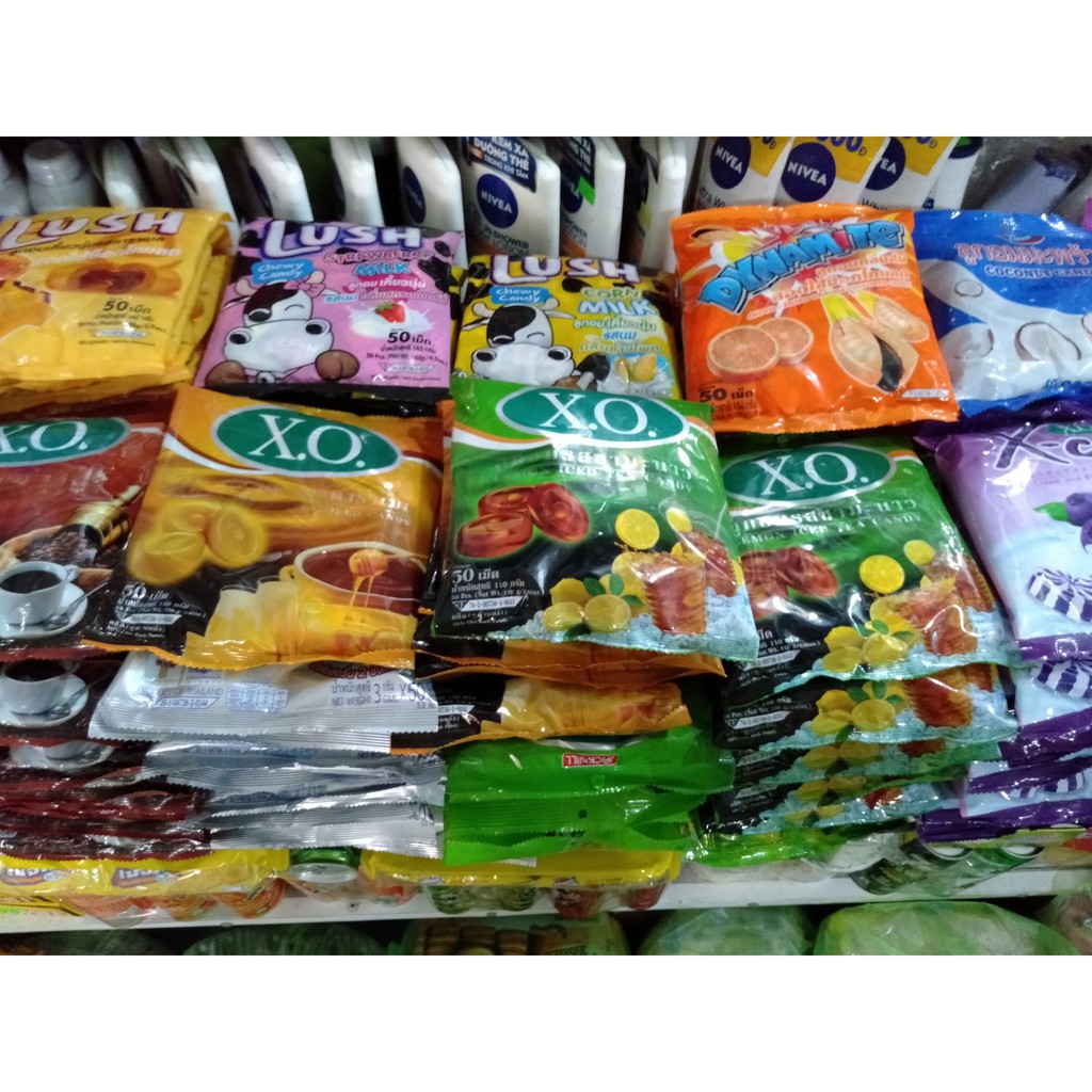 Kẹo XO Thái Lan vị sữa mật ong. gói 50 viên