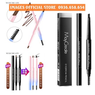 Chì kẻ mày, bút kẻ mày 2 đầu Maycreate CHÍNH HÃNG 4 MÀU MỚI NHẤT 2019-nội địa Trung cao cấp