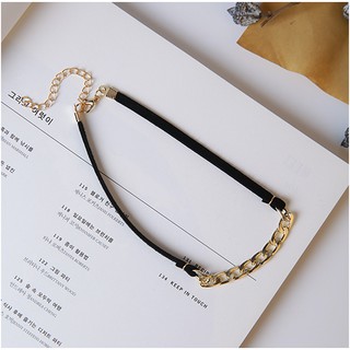 Choker đính chuỗi xích