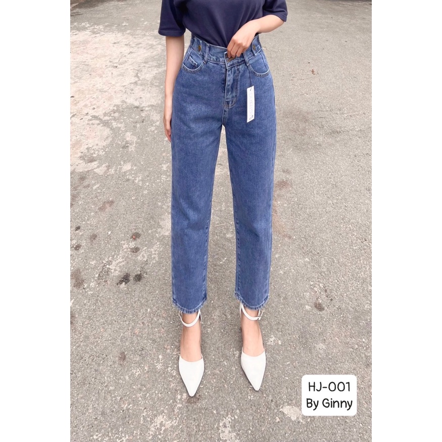Quần Jean Baggy Hack Dáng HJ001 | Thời Trang Nữ | Chất Jean Wash Xịn | GINNY.VN