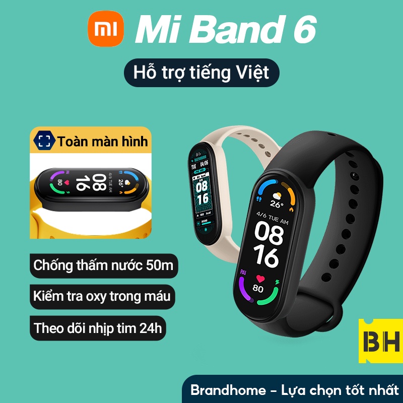 Vòng Tay Thông Minh Xiaomi Mi Band 6 - Bản nội địa Trung Quốc [Hàng chính hãng]