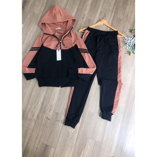[VNXK] Đồ Bộ Thể Thao ADIDAS Nữ Cao Cấp Có Mũ Phong Cách