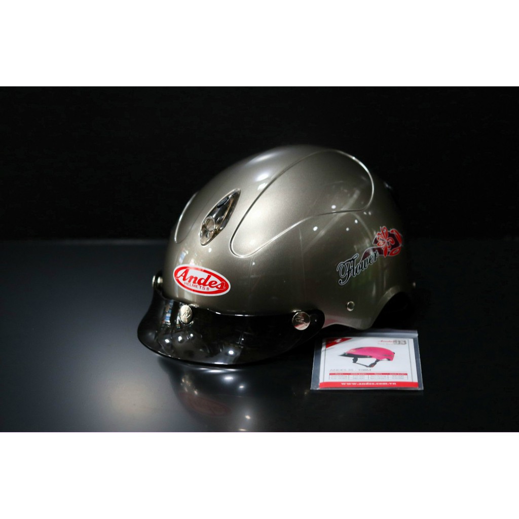 Mũ bảo hiểm ANDES 108 TRƠN- Lòng Nón Tháo Giặt.