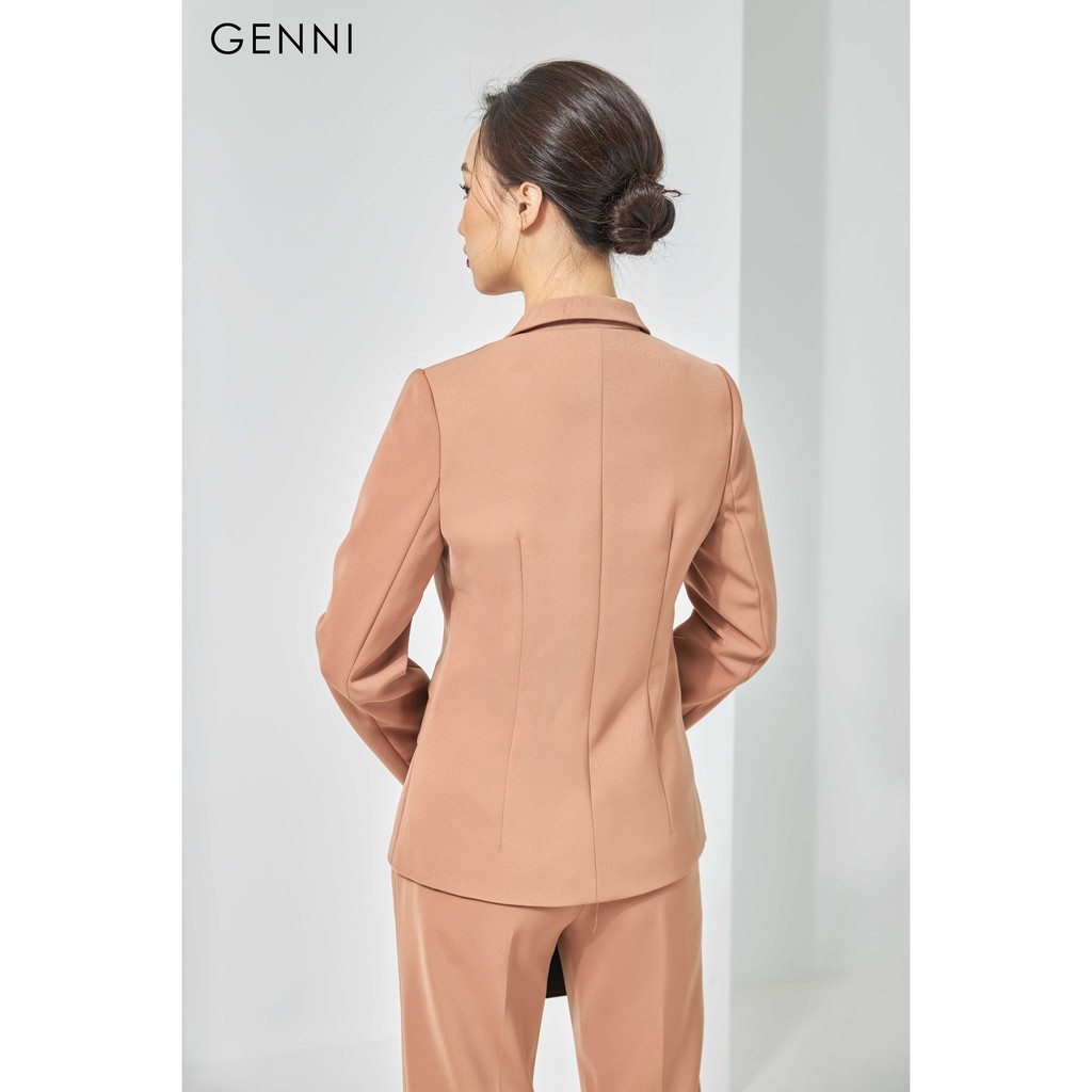 [Mã FAMALLT5 giảm 15% đơn 150k] Áo vest vạt chéo 6 cúc GAV008 - Genni