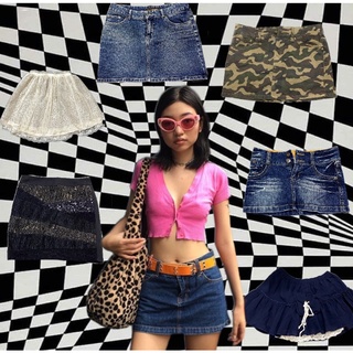 Chân váy mini skirt y2k 2hand