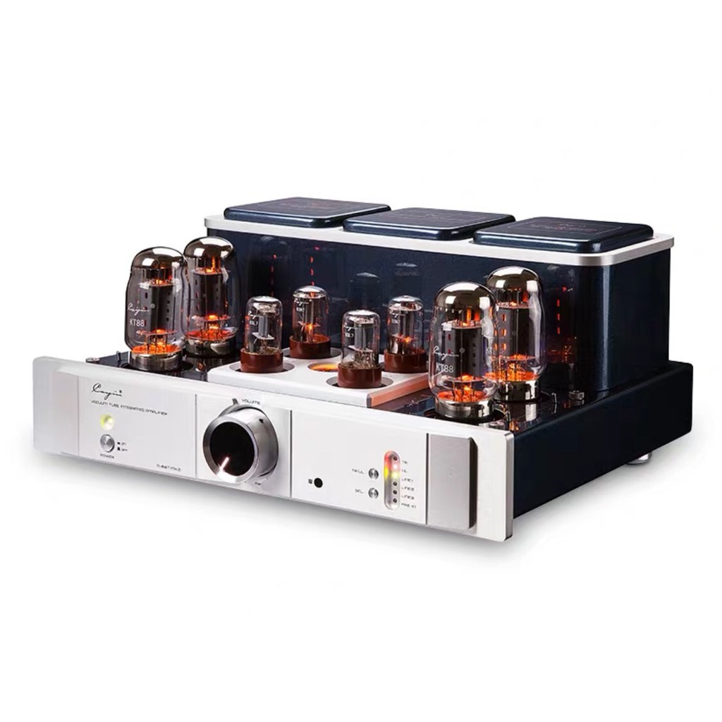 Cayin A-88TMKII có thể sử dụng bóng KT88 hoặc EL34 hoặc 6550EH