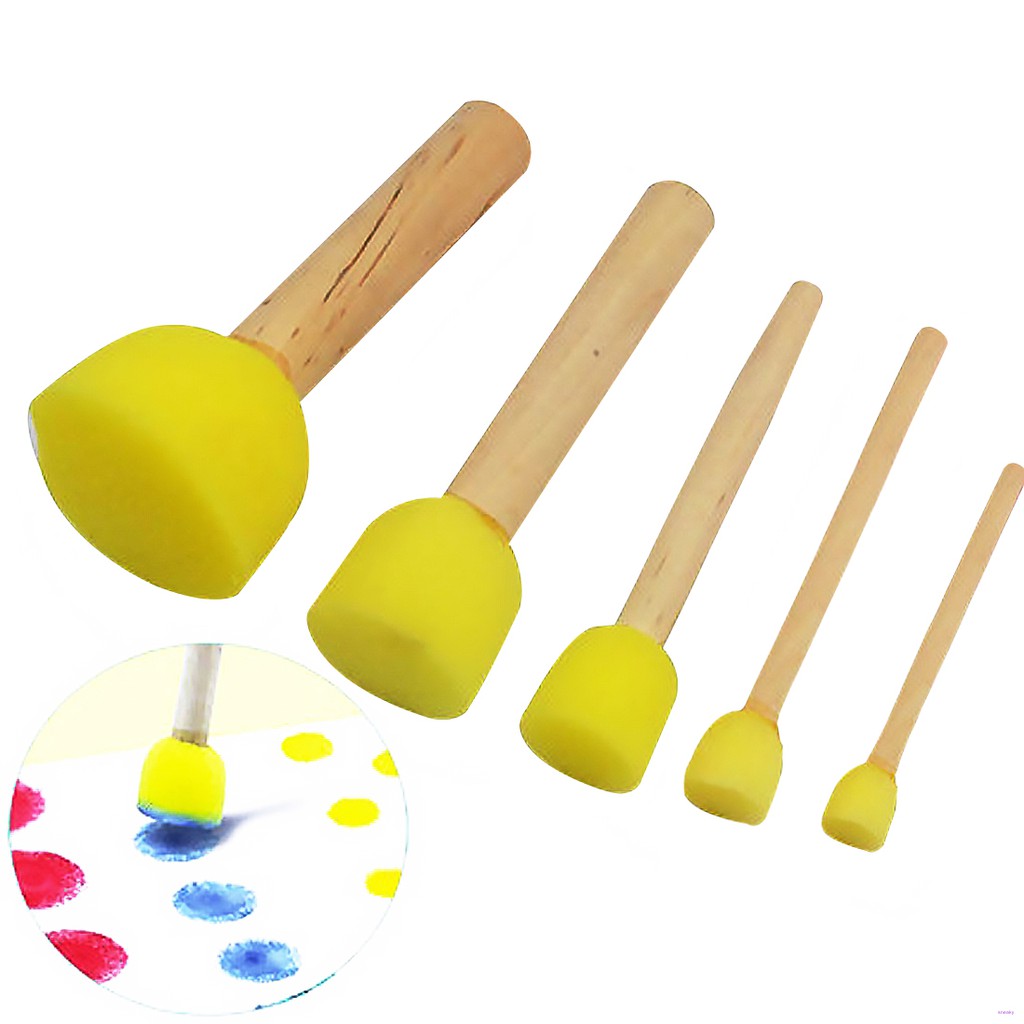 5 Con Dấu Bọt Biển Màu Nước Cho Bé