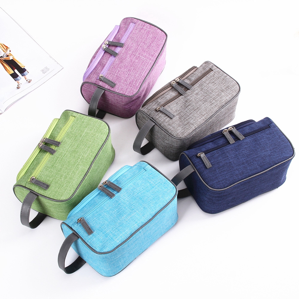 Handy waterproof makeup / face wash bag when traveling for men and women