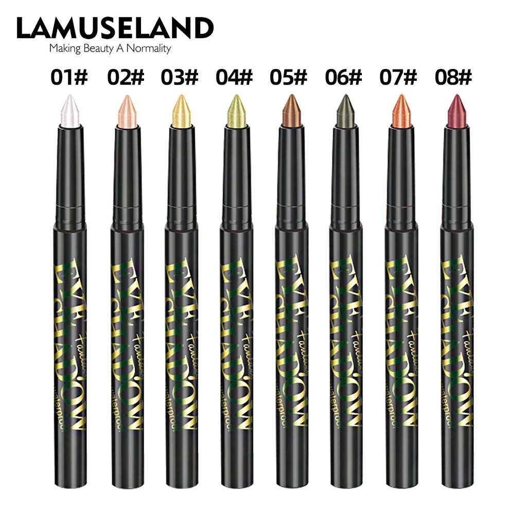 Phấn Mắt LAMUSELAND Dạng Bút Ánh Nhũ Lấp Lánh 8 Màu Tuỳ Chọn 15.5g