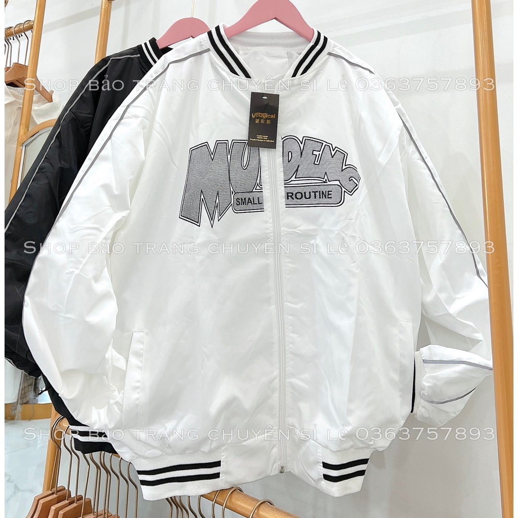 Áo Khoác Dù MUDEN 2 Lớp Form To Rộng Bigsize Kiểu Dáng Unisex Nam Nữ Hàn Quốc Ulzzang Chống Nắng Thu Đông