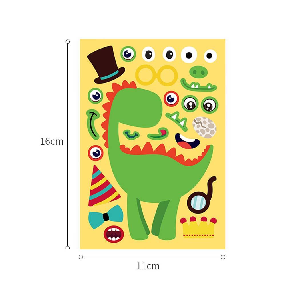 Nhãn Dán Hành Lý / Máy Tính / Vali Hình Khủng Long Hoạt Hình Dùng Trang Trí