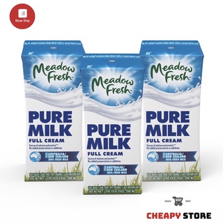 Lốc 3 hộp sữa tươi nguyên kem meadow fresh 200ml - sữa tươi úc