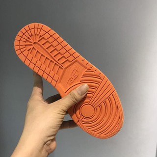 [Sập Giá] Giày thể thao sneaker Jodan đen cam cao