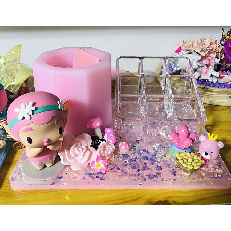 Túi 28 Bông Hoa Bằng Gốm Mềm Tự Trang Trí Cho Điện Thoại/Bông Tai