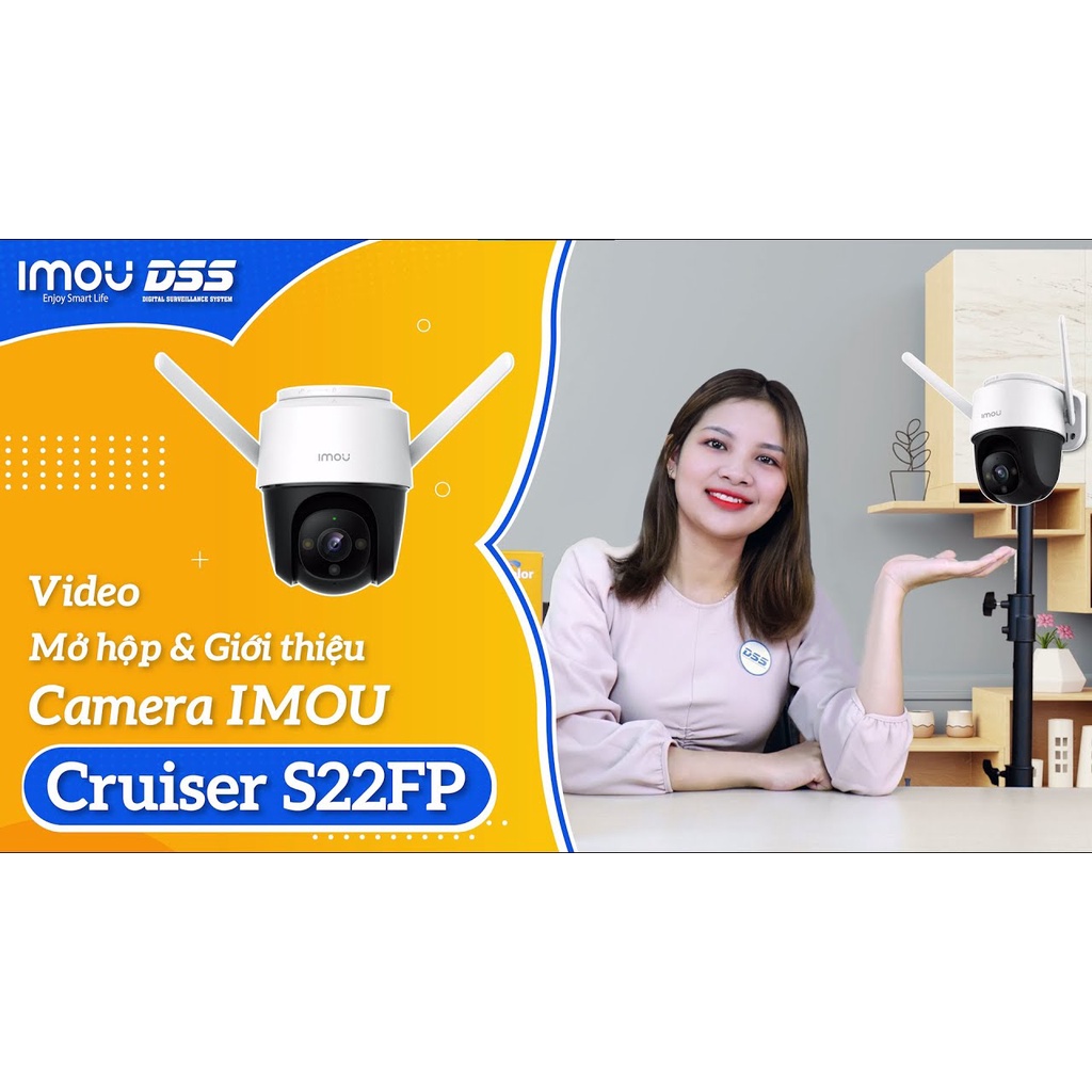 Camera Wifi IMOU IP Không Dây Thông Minh Full HD IPC-S22FP có màu ban đêm