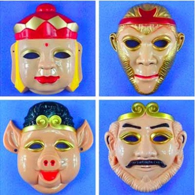 MẶT NẠ 4 Thầy Trò Đường Tăng Chu Bát Giới Tây Du Kí Tôn Ngộ Không Sa Tăng Sư Phụ Đường Tăng cho bé hóa trang hal