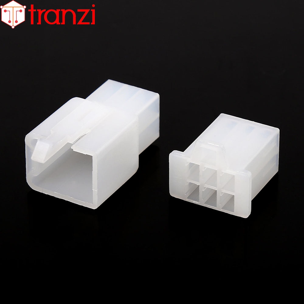 Vỏ header 2.8mm 28050 6P bộ đực cái trắng - túi 5 bộ đực cái