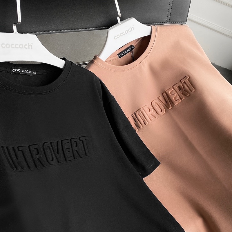 Áo thun INTROVERT phông form dáng rộng unisex CCS108 by COCCACH