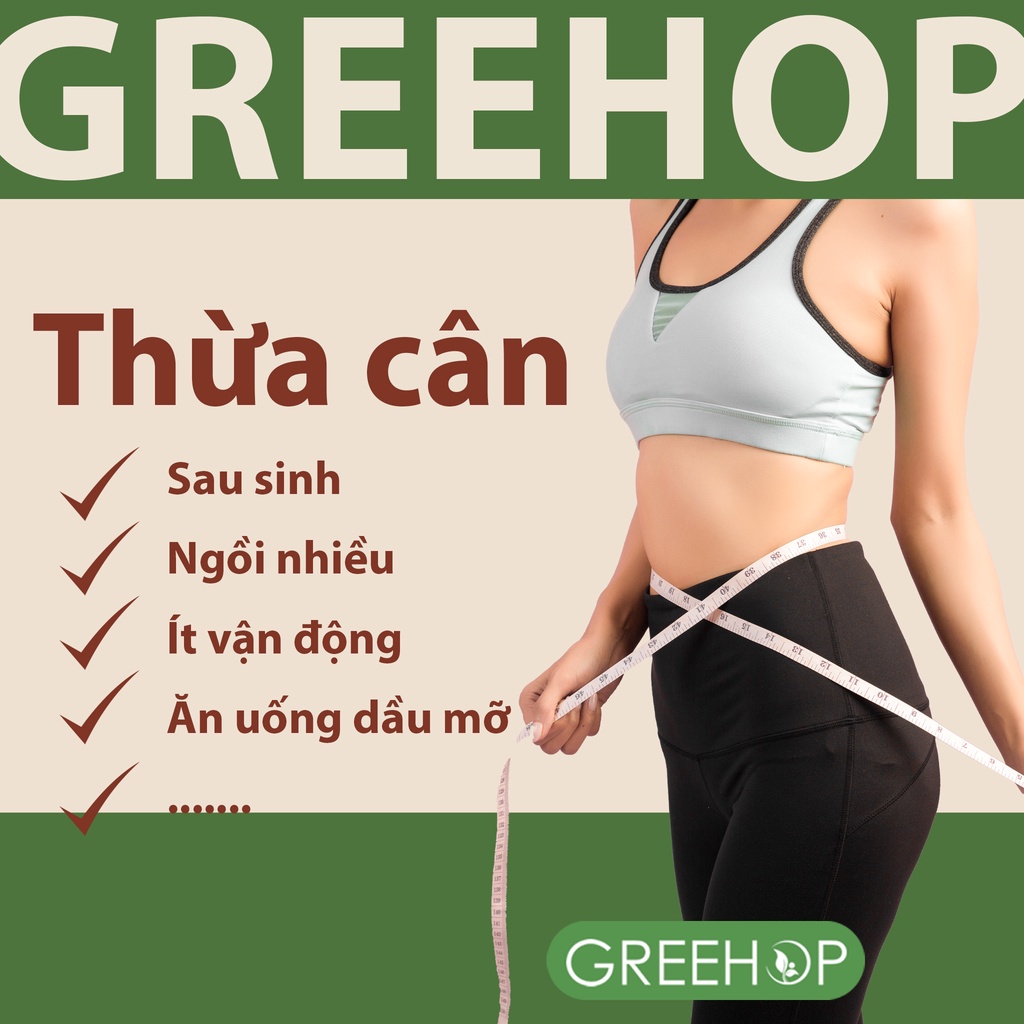 Muối chườm bụng giảm eo, giảm mỡ bụng Tặng kèm đai muối chườm GREEHOP (handmade)