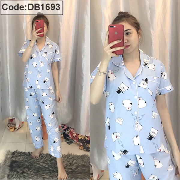 Bộ Pijama Nữ Dài Tay ❤️ Set mặc nhà pijama nữ dài tay SIÊU HOT ❤️