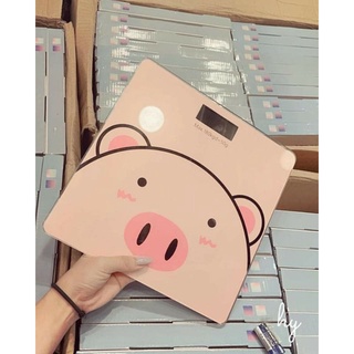 Cân điện tử cân sức khỏe gia đình hình heo hồng