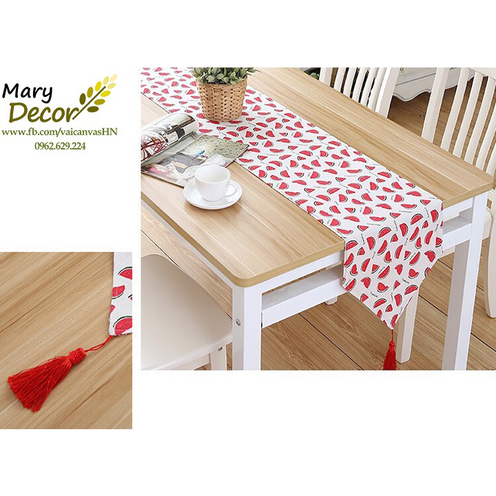 KHĂN RUNNER MARY DECOR - DƯA HẤU KR-F10