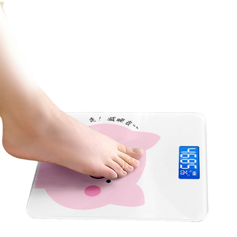 Cân điện tử sức khỏe mini giành cho gia đình hình heo siêu dễ thương