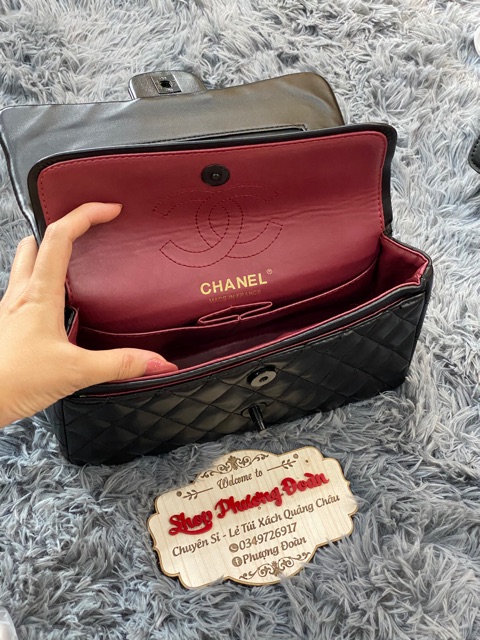 Túi da mịn CLASSIC size 26 khoá đen (k hộp) ảnh thật tự chụp | BigBuy360 - bigbuy360.vn