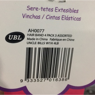 Băng Đô Co Dãn 4 Màu Uncle Bills AH0077