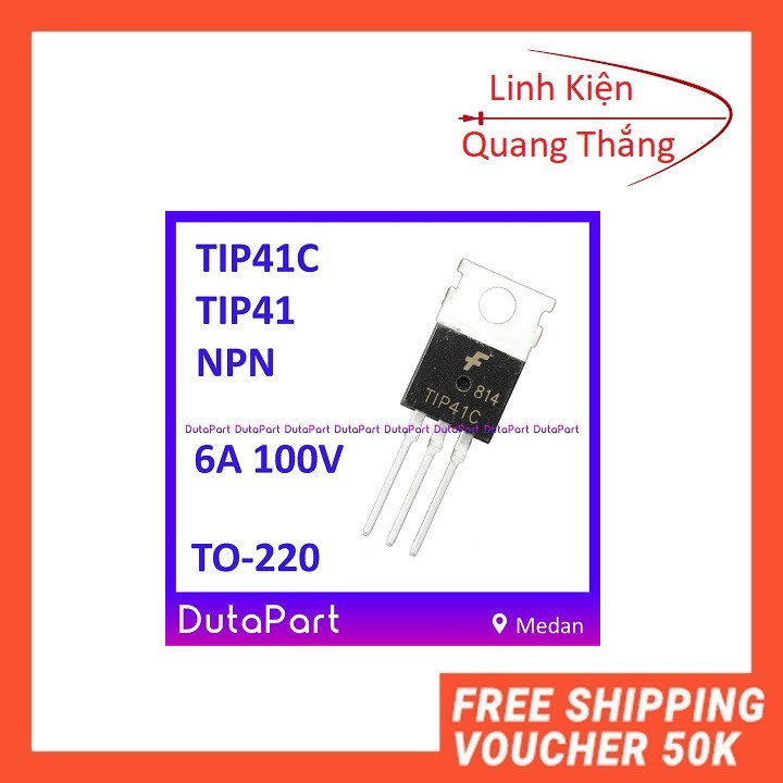 TIP41C TO220 Transistor NPN 6A 100V