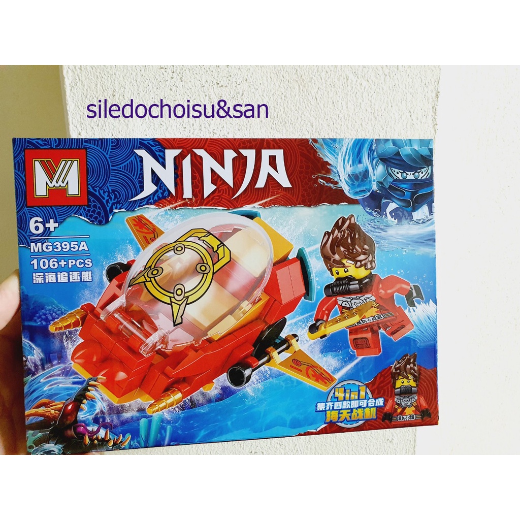 LEGO TẦU CHIẾN NINJA  ĐÁNH QUÁI VẬT BIỂN