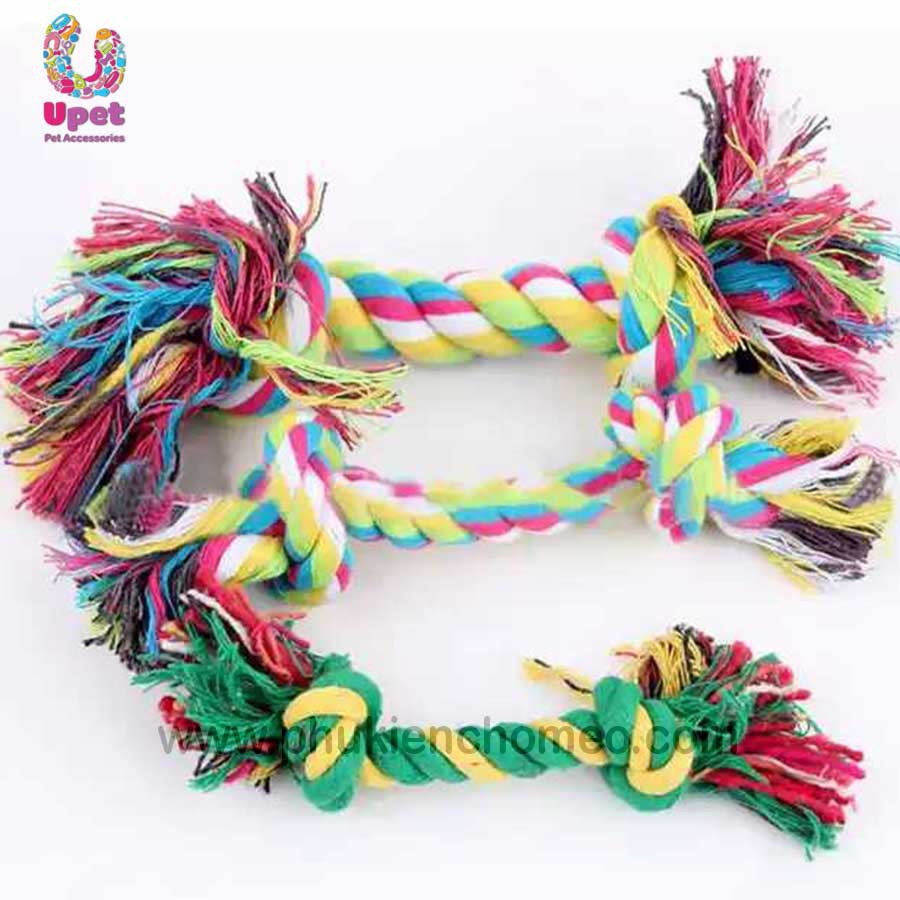 Dây thừng tập cắn chống ngứa răng cho chó mèo, màu sắc đa dạng, tạo sự thích thú cho vật nuôi, bền ,đẹp.