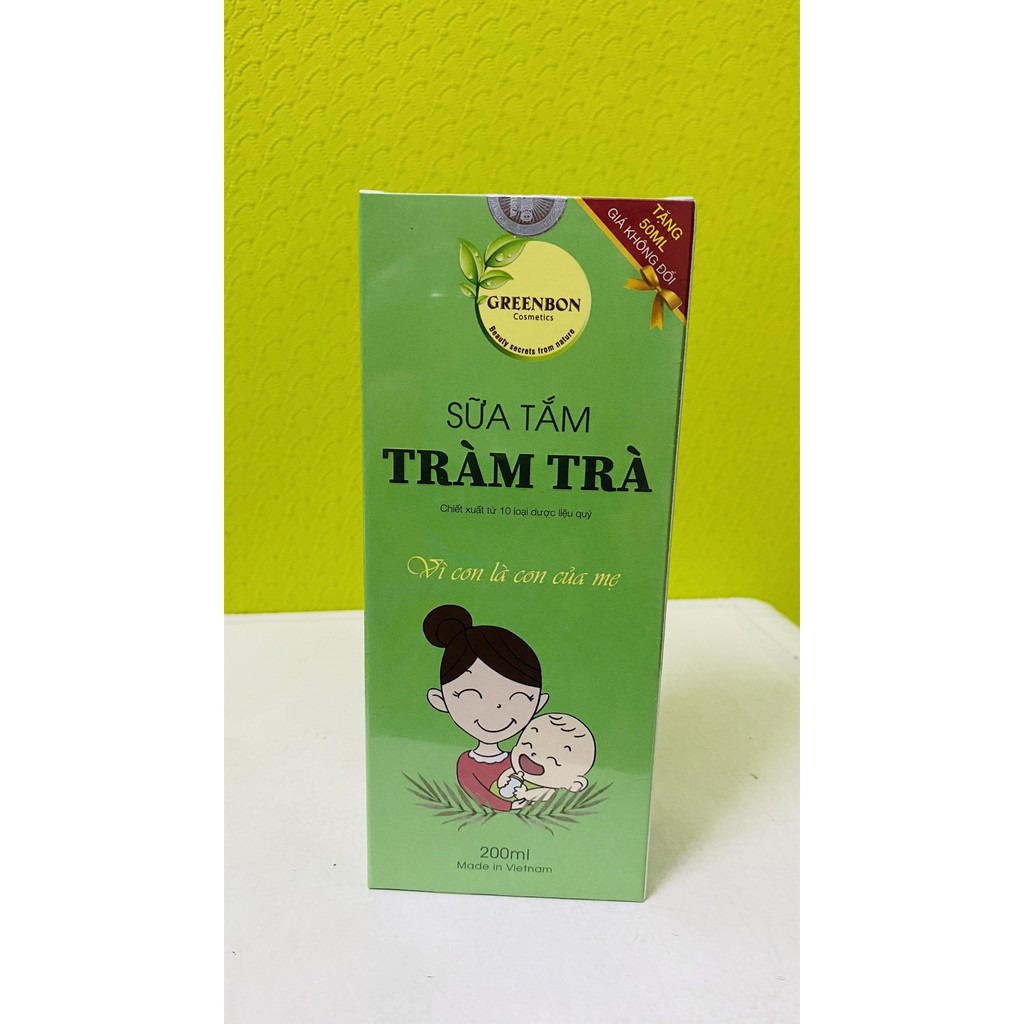 Sữa Tắm Tràm Trà Greenbon cho bé