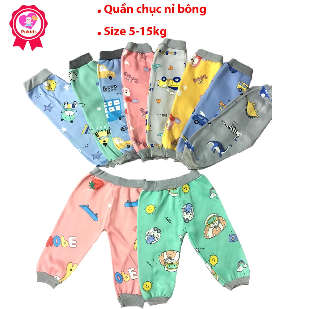 Quần dài nỉ bông ấm áp cho bé trai bé gái hàng Việt Nam size 5-15kg _ Q5