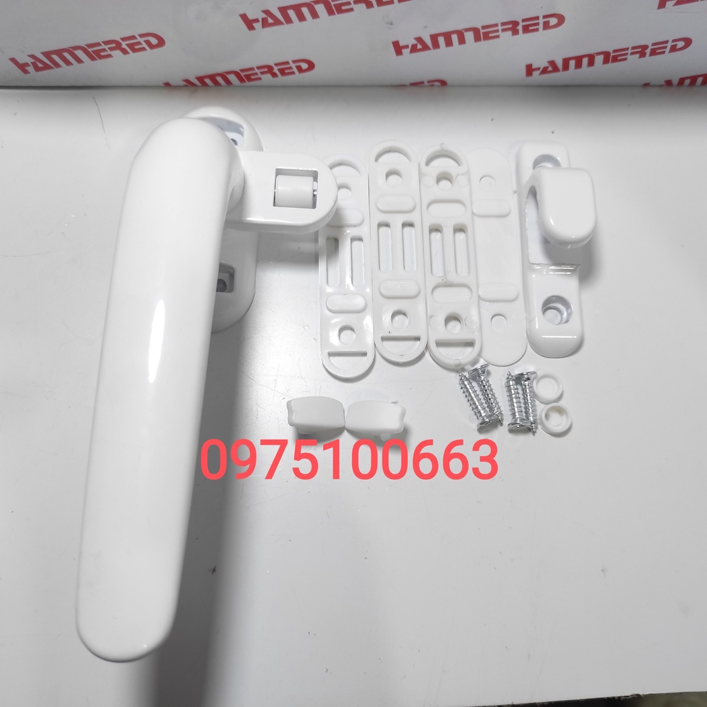 Tay gạt bầu lớn màu trắng sữa Hammered-Tay gạt - Khoá gạt bầu lớn không phân - nhỏ R & L